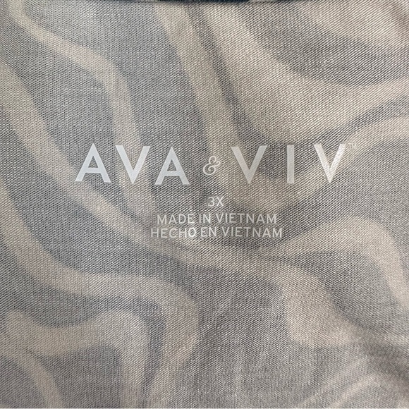 Ava & Viv Asymmetrical Sleeveless Blue Midi Dress Size 3X NWT - Picture 12 of 13